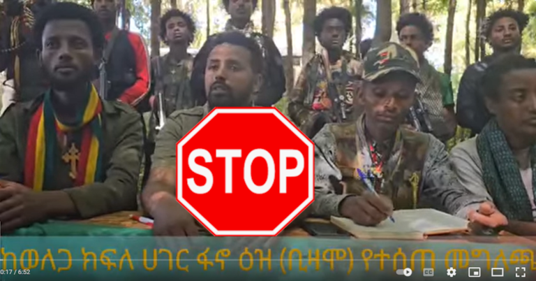 Amhara Fano, Don’t Dare Invading Wallaga: Risking Strong Enmity Between the Amhara and Oromo Nations