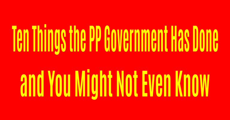 Ten Things the PP Government Has Done—and You Might Not Even Know